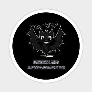 Bewitching Bats: A Spooky Halloween Tale Magnet